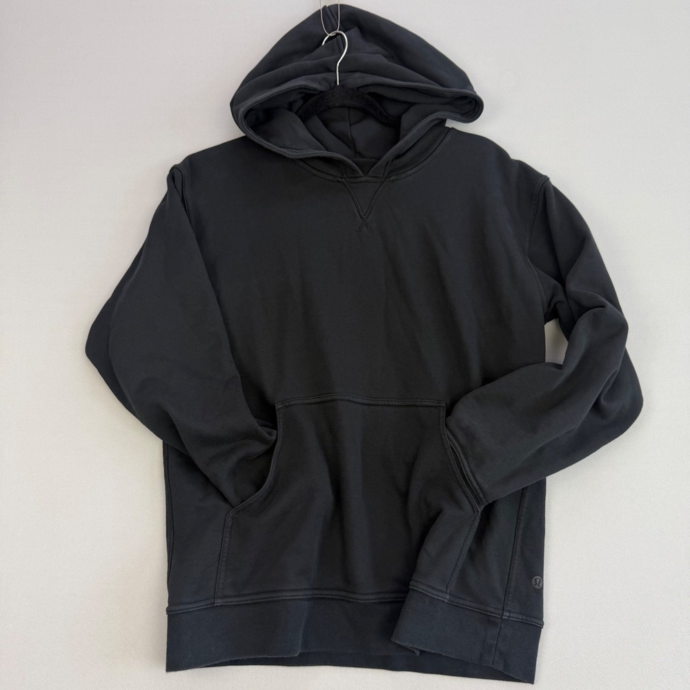Lululemon All Yours Hoodie Terry Pullover Sweatshirt Black Size 10